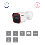 Caméra IP 4MP Bullet IR 20m | WDR 120dB Vidéosurveillance Maroc
