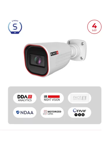 Caméra Bullet IP 4MP PoE – S-Sight...