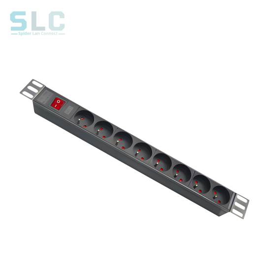 PDU 19" 8 Prises Maroc | Bandeau Alimentation Aluminium