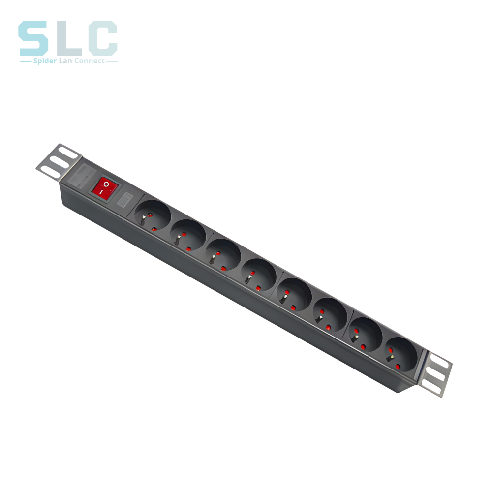 PDU 19" 8 Prises Maroc | Bandeau Alimentation Aluminium