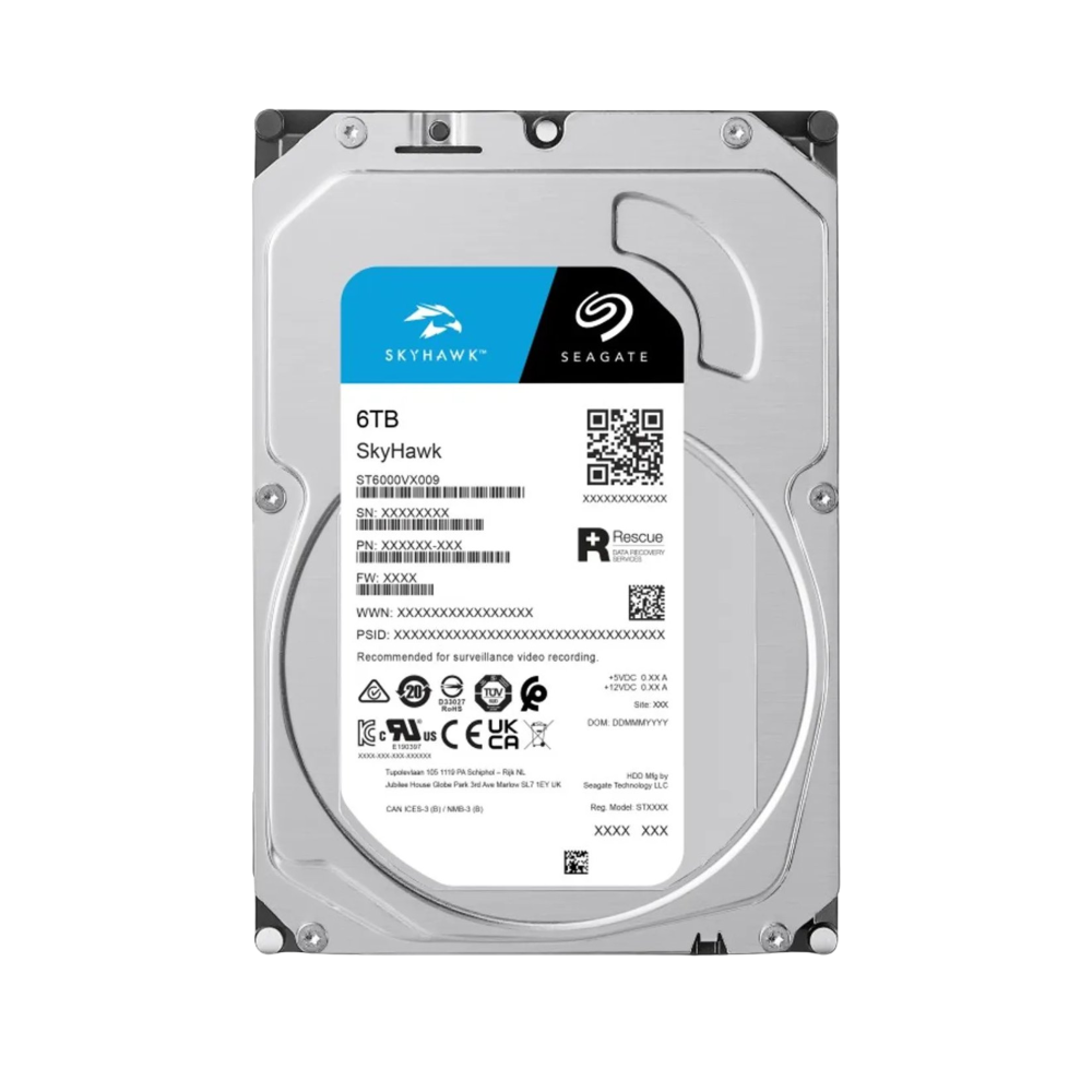 Disque Dur 6 To Surveillance SATA 3.5" | Optimisé NVR DVR 24/7 Maroc