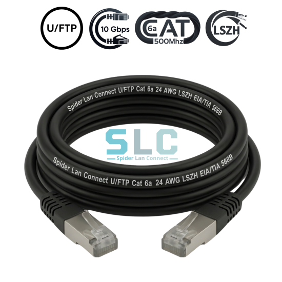 Cordon de Brassage CAT6A U/FTP 24AWG LSZH | 10 Gigabit RJ45 Maroc