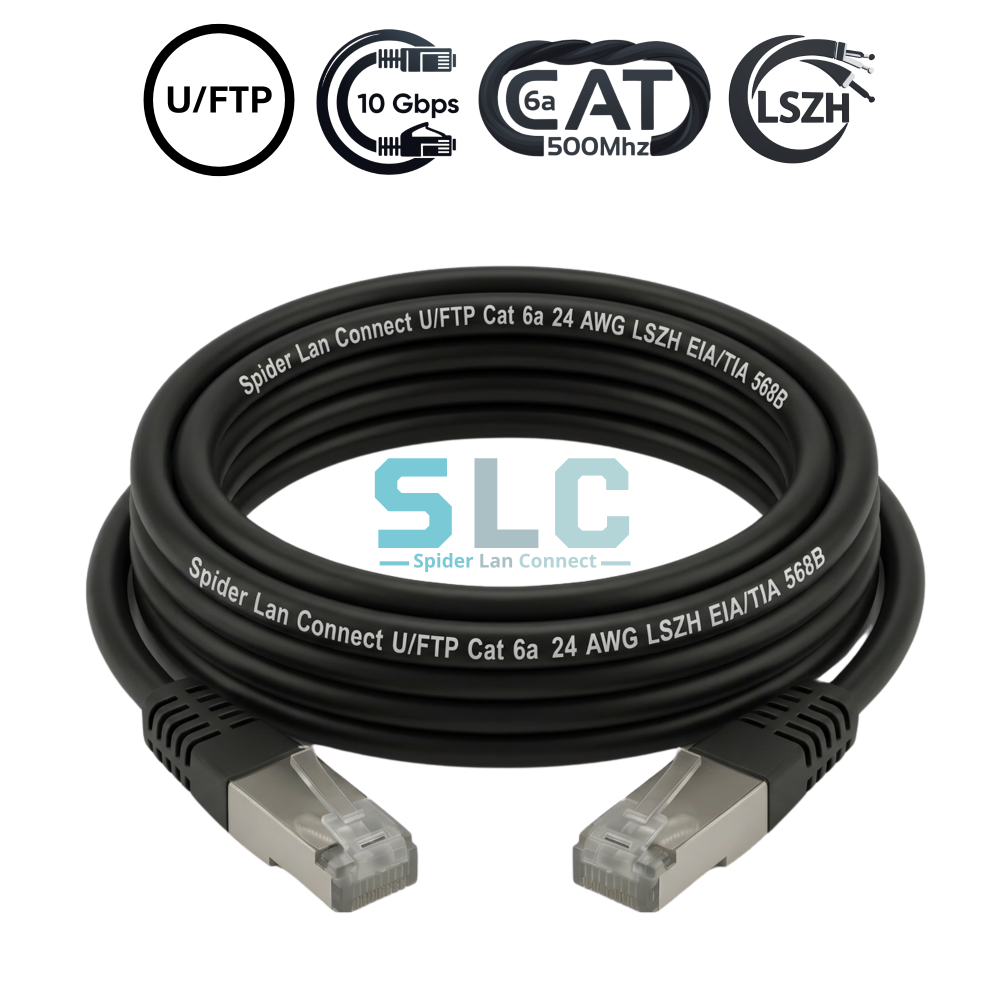 Cordon de Brassage CAT6A U/FTP 24AWG LSZH | 10 Gigabit RJ45 Maroc