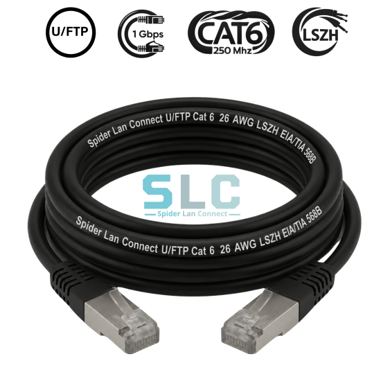 Cordon de Brassage CAT6 U/FTP 26AWG LSZH | 1 Gigabit RJ45 Maroc