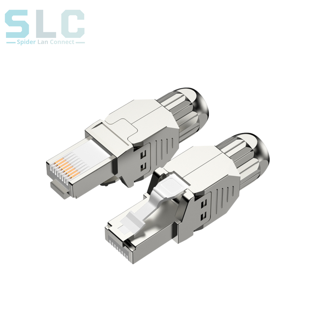 Connecteur RJ45 Mâle CAT6A Blindé Toolless | 10 Gigabit 360° Maroc