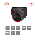 Caméra Dome IP 4MP Eye-Sight PoE – IR 20M, H.265, 2.8mm | Sécurité Maroc