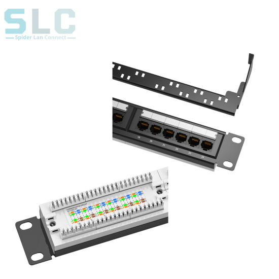 Panneau de Brassage 24 Ports CAT6 UTP 1U | RJ45 Intégrés Maroc