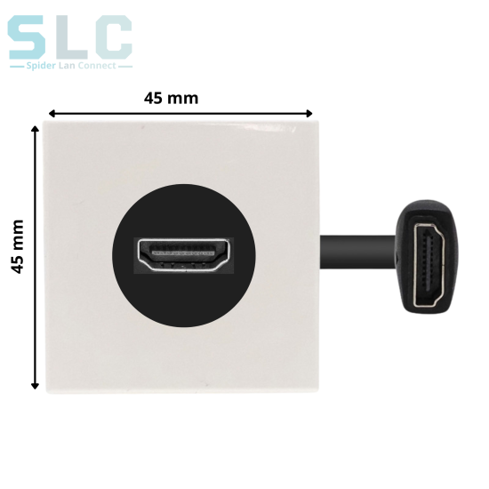 Plaque HDMI Femelle Femelle 45x45 mm | Extension 20 cm Maroc