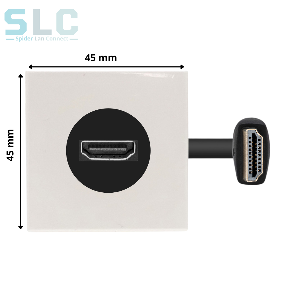 Plaque HDMI Femelle Male 45x45 mm | Extension 20 cm Maroc