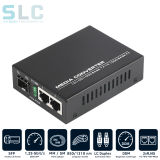 Convertisseur Média Gigabit 1 SFP vers 2 RJ45 | Fibre 1G Maroc