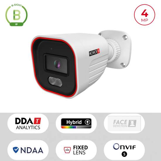 Caméra IP 4MP Bullet Hybride IR + LED | Vidéosurveillance Maroc