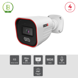 Caméra IP 4MP Bullet Hybride IR + LED | Vidéosurveillance Maroc