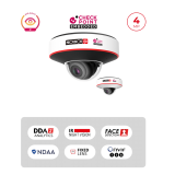 Caméra Mini Dome IP 4MP PoE – Eye-Sight, IR 10m, 2.8mm, H.265