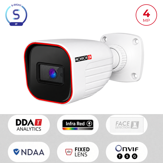 Caméra IP 4MP Bullet IR 20m | WDR 120dB Vidéosurveillance Maroc