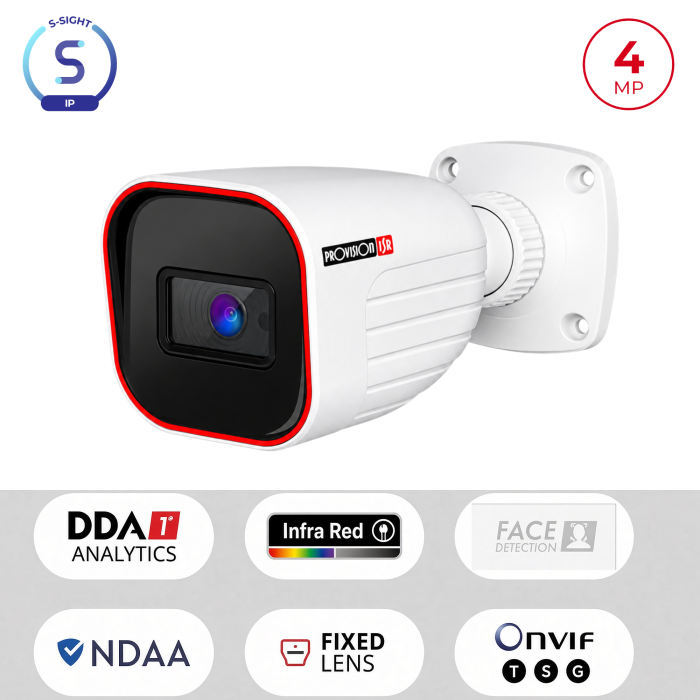 Caméra IP 4MP Bullet IR 20m | WDR 120dB Vidéosurveillance Maroc