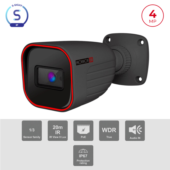 Caméra IP 4MP Bullet IR 20m | WDR 120dB Vidéosurveillance Maroc