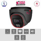 Caméra Dôme 4MP PoE ONVIF Varifocal 2.8-12mm | LED Hybride Maroc