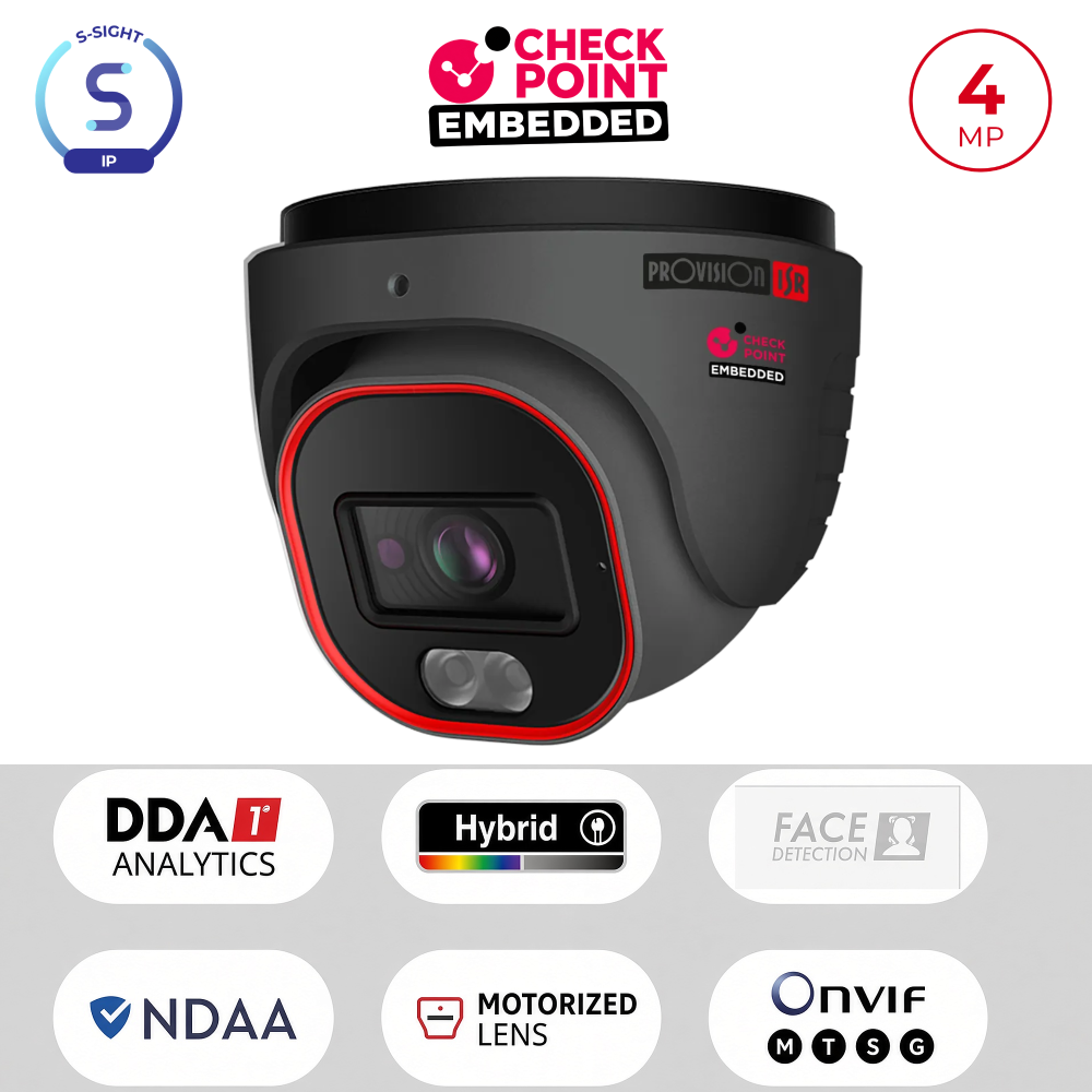 Caméra Dôme 4MP PoE ONVIF Varifocal 2.8-12mm | LED Hybride Maroc