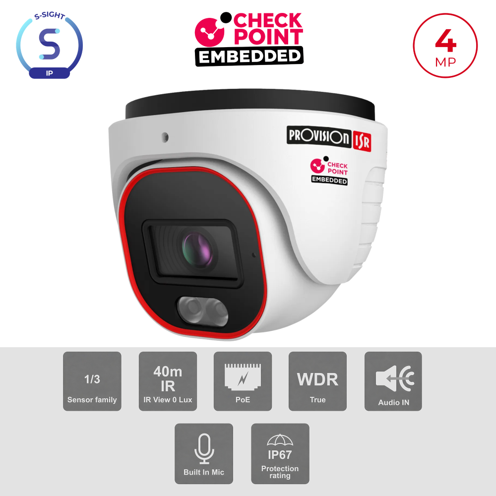 Caméra Dôme 4MP PoE ONVIF Varifocal 2.8-12mm | LED Hybride Maroc
