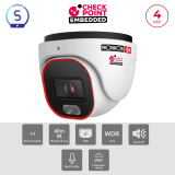 Caméra Dôme 4MP PoE ONVIF Varifocal 2.8-12mm | LED Hybride Maroc