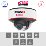 Caméra Dôme 4MP PoE ONVIF 2.8mm LED Hybride DDA1 | Maroc