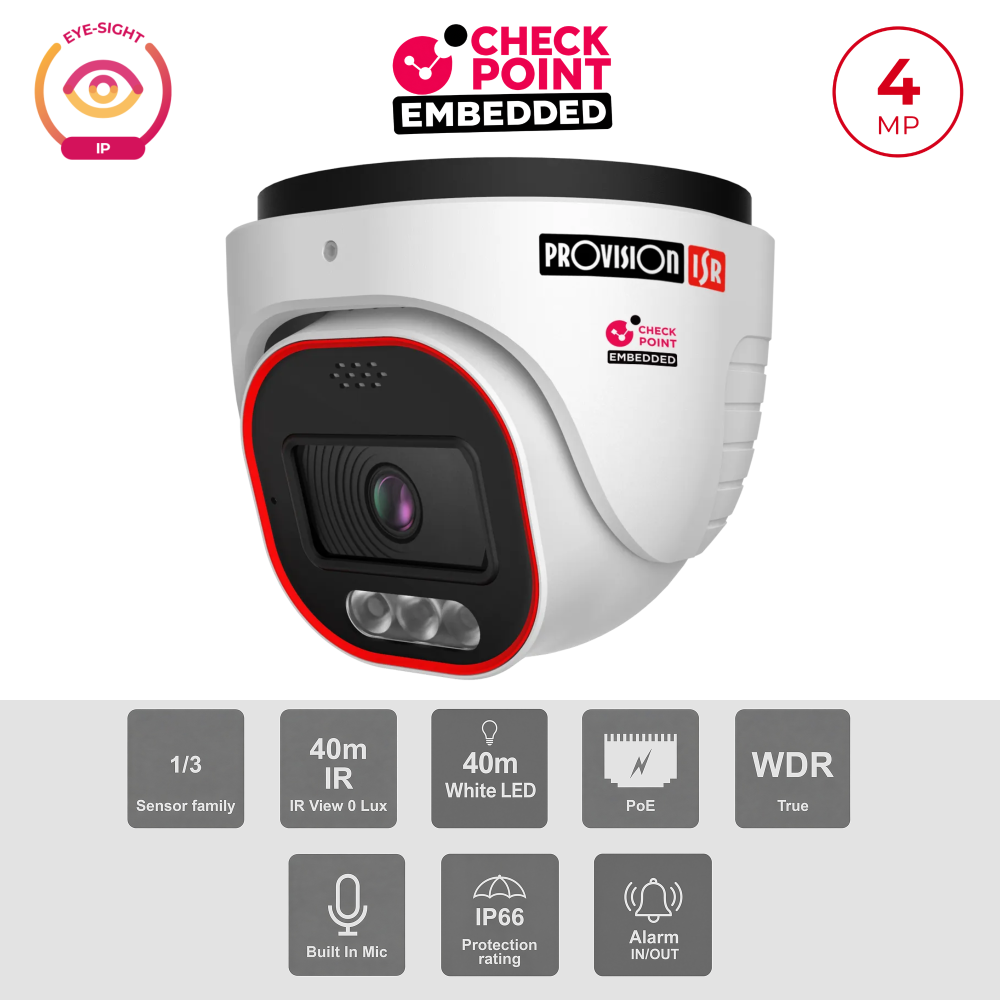 Caméra Dôme 4MP Dissuasion Active PoE ONVIF Varifocal | DDA2 Maroc