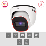 Caméra IP 4MP PoE Dome IR 20m Objectif 2.8mm | H.265 WDR 120dB Maroc