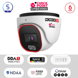 Caméra Dôme 6MP PoE ONVIF LED Hybride 20m DDA1 | Maroc