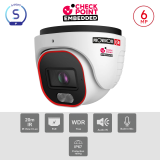 Caméra Dôme 6MP PoE ONVIF LED Hybride 20m DDA1 | Maroc