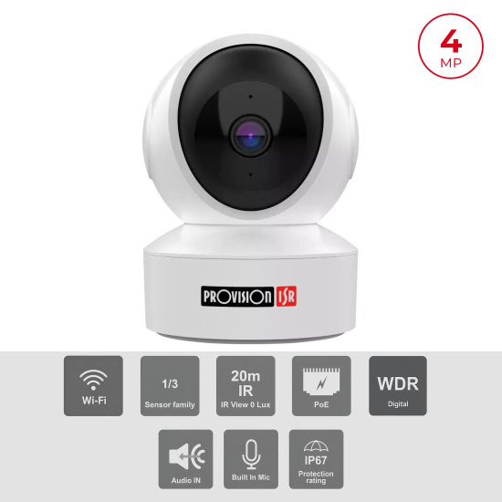 Caméra Intérieure Motorisée 4MP WiFi IR 10m | Maroc
