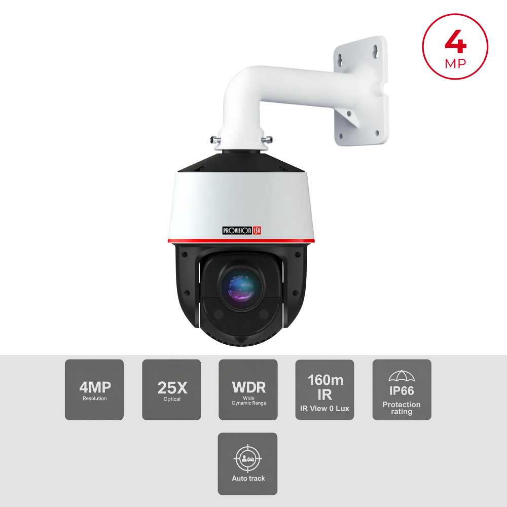 Caméra PTZ Mini 4MP Zoom x25 PoE+ ONVIF IR 160m | Maroc