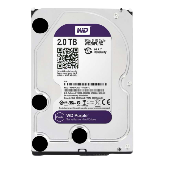 Disque Dur 2 To Vidéosurveillance 3,5" SATA| Maroc