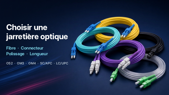 Choisir une jarretière optique : fibre, connecteur, polissage et longueur