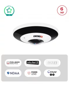 Caméra IP Fisheye 6MP 360°...