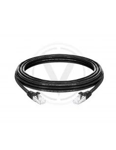 %Cordon de brassage NOIR S-FTP CAT6A AWG24 %